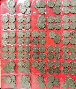 Sbírka velkého množství hodně starých německých mincí v albu