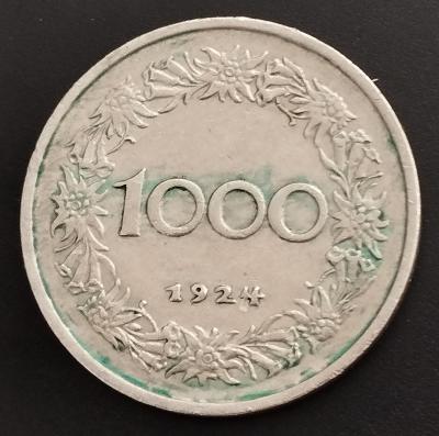 Rakousko 1000 kronen 1924 KM# 2834