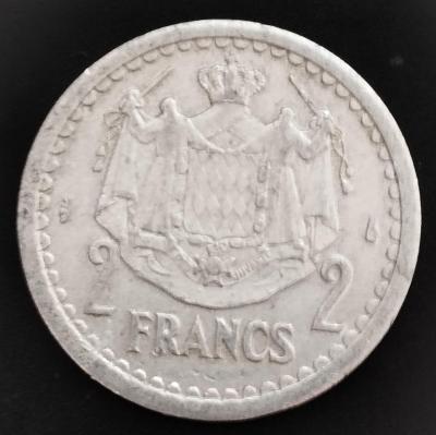 Monako 2 francs 1943 KM# 121  