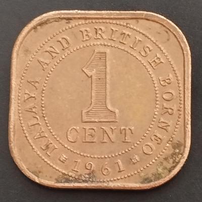 Malaya a Britské Borneo 1 cent 1961 KM# 5