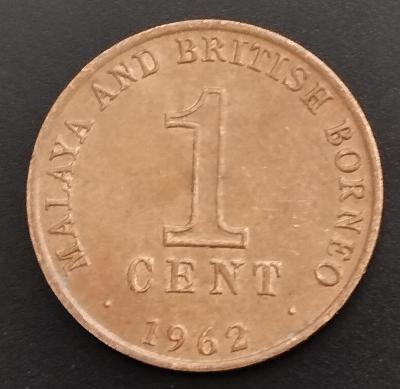 Malaya a Britské Borneo 1 cent 1962 KM# 6