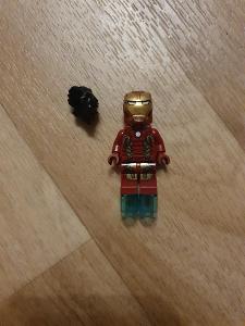 Iron Man originální -lego figurka+bonus vlasy Starka