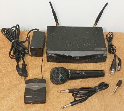 AKG WMS 450 -profesionální bezdrátový mikrofonní set -100% funkční !!!