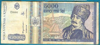 Rumunsko 5000 lei květen 1993 z oběhu