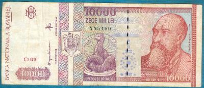 Rumunsko 10 000 lei únor 1994 z oběhu