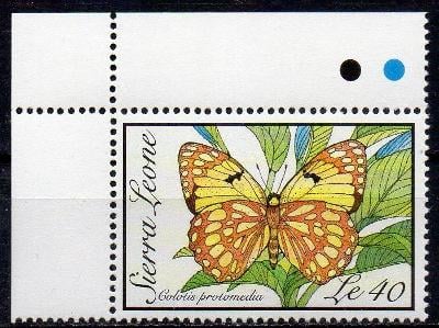 Sierra Leone-Motýli 1989**  Mi.1283 / 4 €