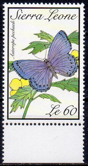 Sierra Leone-Motýli 1989** Mi.1284 / 4,80 €
