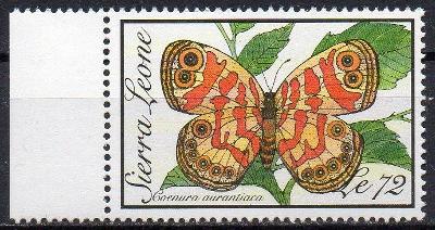 Sierra Leone-Motýli 1989**  Mi.1285 / 5,50 €