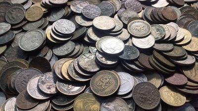 Konvolut  mincí Československa bez hliníku 458 ks