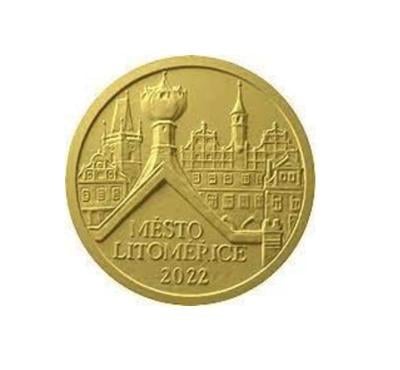 Zlatá mince ČNB 5000 Kč Město LITOMĚŘICE "BĚŽNÁ KVALITA"