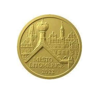 Zlatá mince ČNB 5000 Kč Město LITOMĚŘICE PROOF