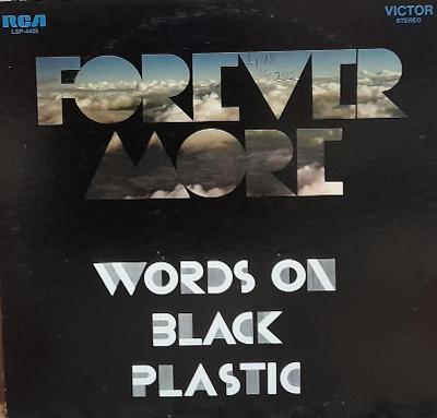 LP FOREVER MORE-WORDS ON BLACK PLASTIC