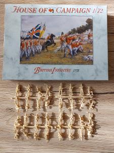 A call to arms figurky 1:72 British infantry 1775