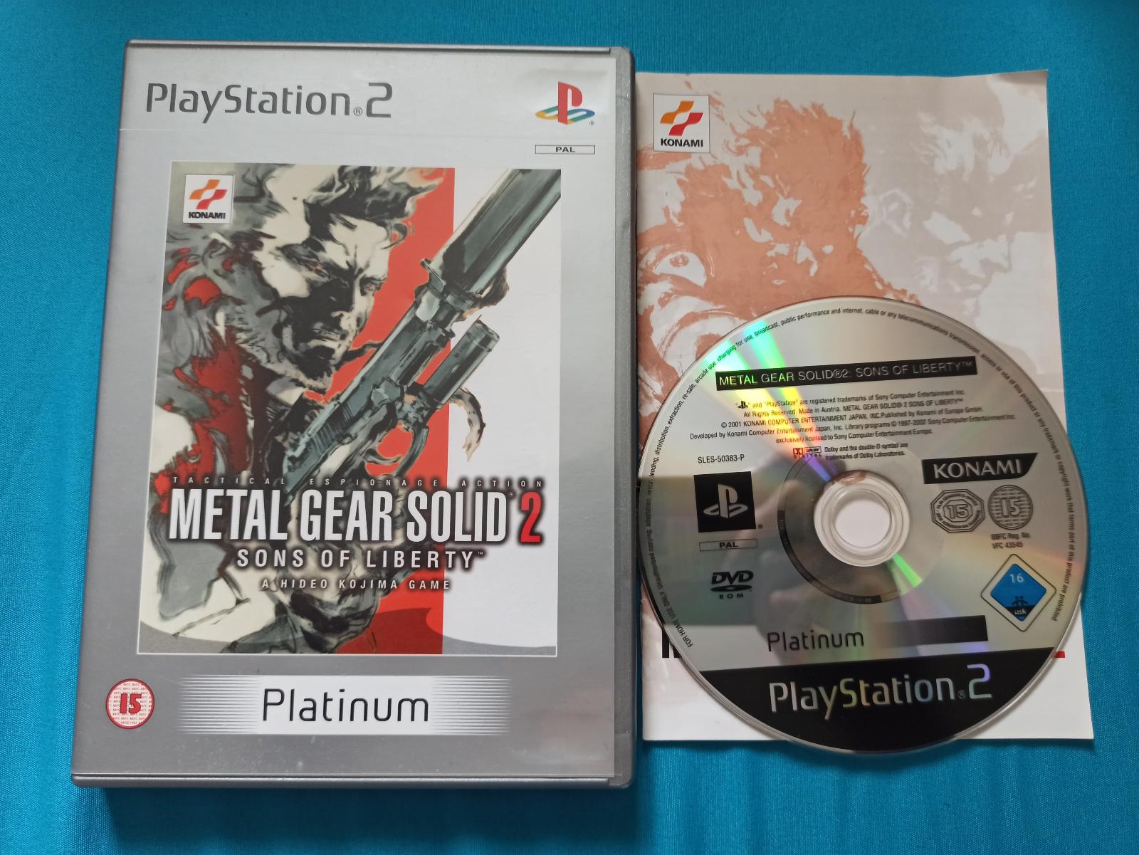 PS2 Metal Gear Solid 2 Sons of Liberty - Hry