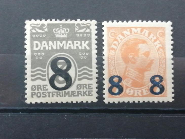 Dánsko, rok 1921, Mi 129-130, * (C 311) - Známky