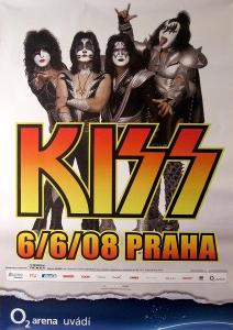 Original Poster KISS PRAHA 6.6.2008 Raritní!