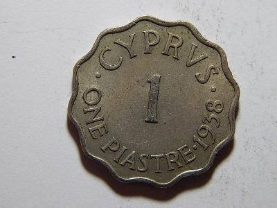 Kypr 1 Piastre 1938 XF č11867