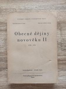 kniha - OBECNÉ DĚJINY NOVOVĚKU II. - Mejdřická, Jindra - rok 1965