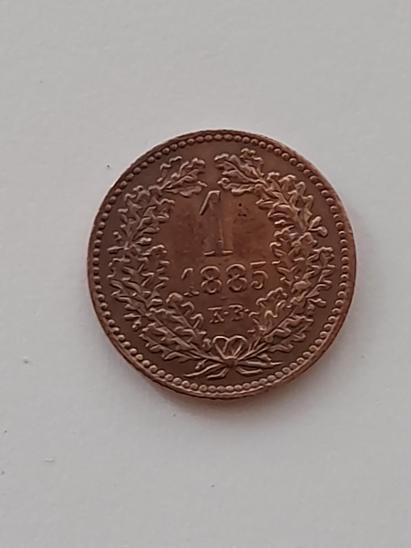1 krejcar 1885 KB - Numismatika