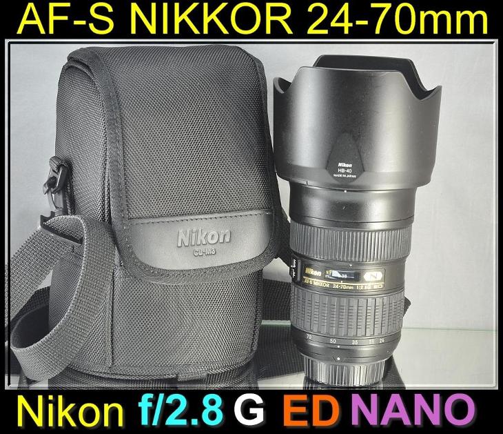 💥 NIKON AF-S NIKKOR 24-70mm F/2.8 G ED Nano **1:2.8 FX ZOOM*UV