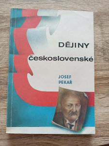 kniha - DĚJINY ČESKOSLOVENSKÉ - J. Pekař - rok 1991