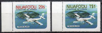 Niuafo ou-Otevření letiště 1983** Mi.1-2 / 6,80 €