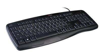 Černá klávesnice C-TECH KB-107 USB ERGO CZ/SK záruka 