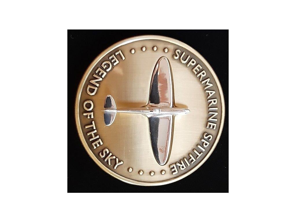 VELKÁ BRITÁNIE. The Spitfire - Mk Vb AB910 Commemorative Medal. - Sběratelství