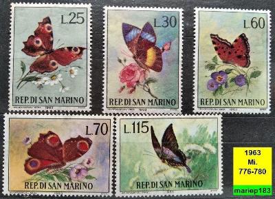 San Marino-1963-Mi.776-780(** /MNH)-(38)