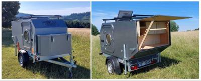 Caravanbox COYOT GT,   minikaravan,  camperbox,  karavan do vozíku.