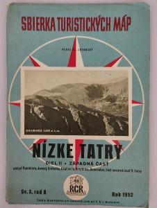 1952*Starožitná mapa Nízké Tatry*Západní část*