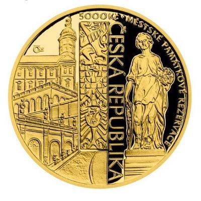 Město Mikulov Zlatá mince ČNB  5000 czk proof