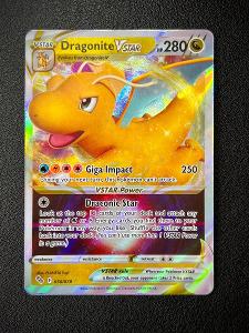 Pokémon karta nejnovější edice POKEMON GO vzácný DRAGONITE VSTAR!