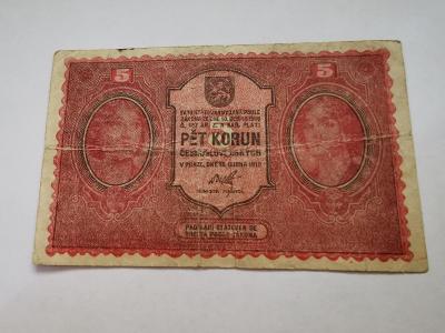 Československo 5 korun 1919