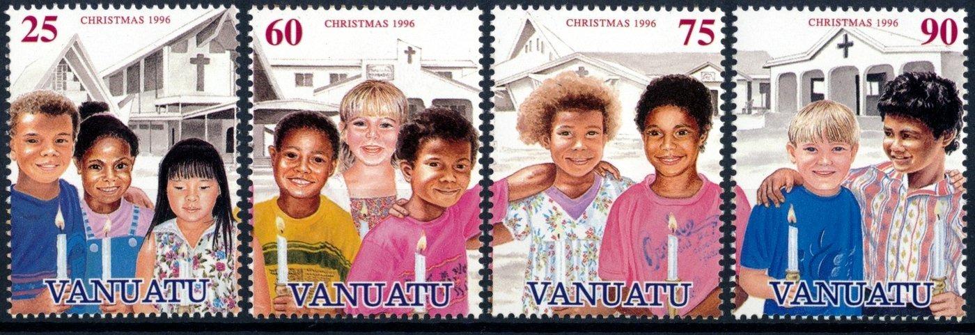 Vanuatu 1996 **/ Mi. 1020-3 , komplet , vianoce , /L22/ - Známky