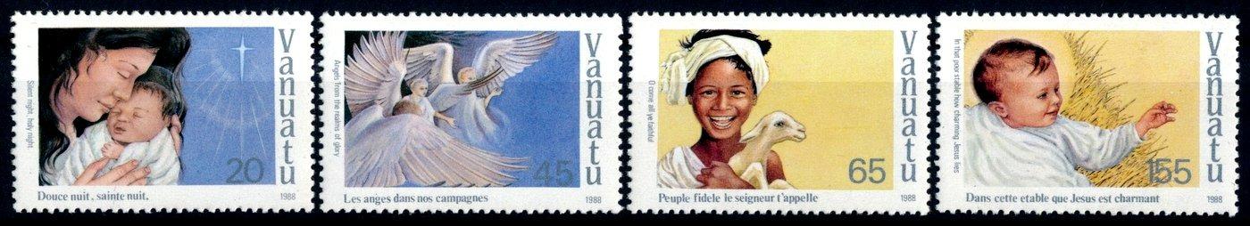 Vanuatu 1988 **/ Mi. 806-9 , komplet , vianoce , /L22/ - Známky