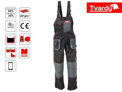 Pracovní montérky s laclem kalhoty TVARDY velikost XXL T01025