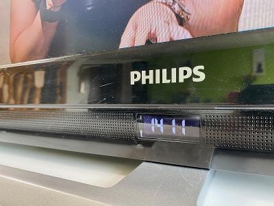 TV PHILIPS 66cm HD s LCD hodinami a budíkem - vhodné do ložnice