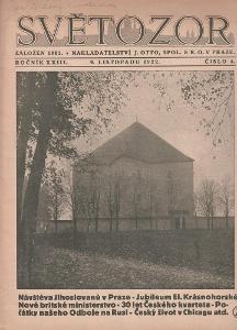 Časopis Světozor, listopad 1922