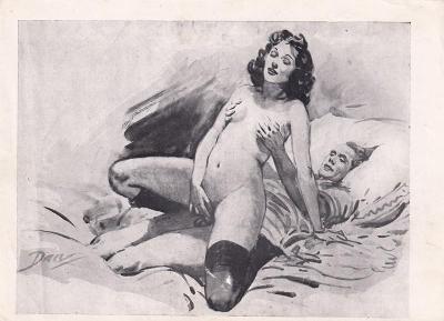 Erotický obrázek Paul Dandin, akt