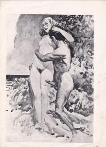 Erotický obrázek Paul Dandin, akt 1938