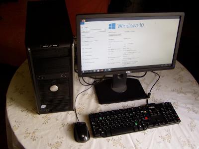 PC sestava DELL z roku 2008, Intel Core2 2.4 Ghz, RAM 2 GB, HDD 148 GB