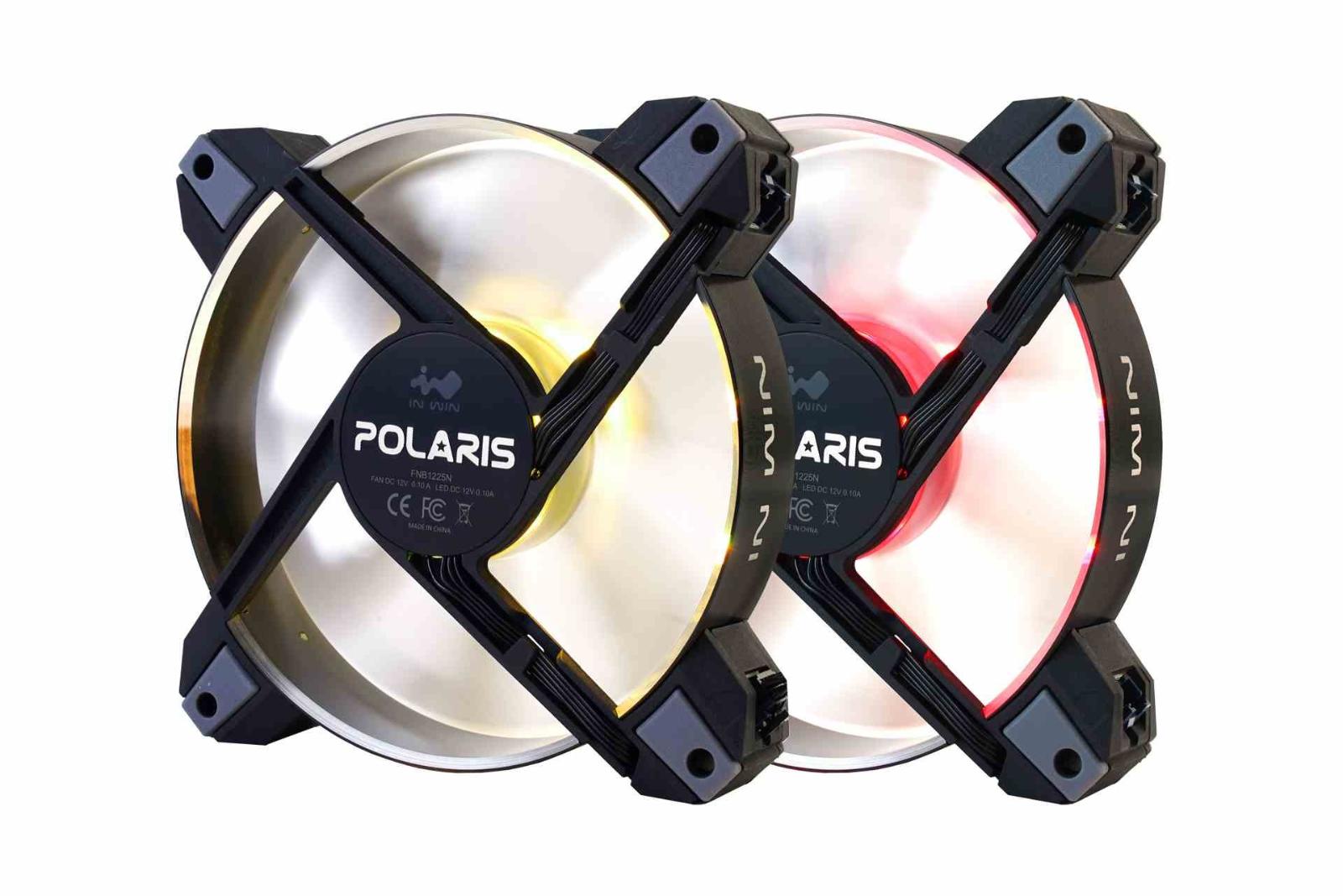 IN WIN ventilátor Polaris RGB Aluminium (twin pack) - Počítače a hry