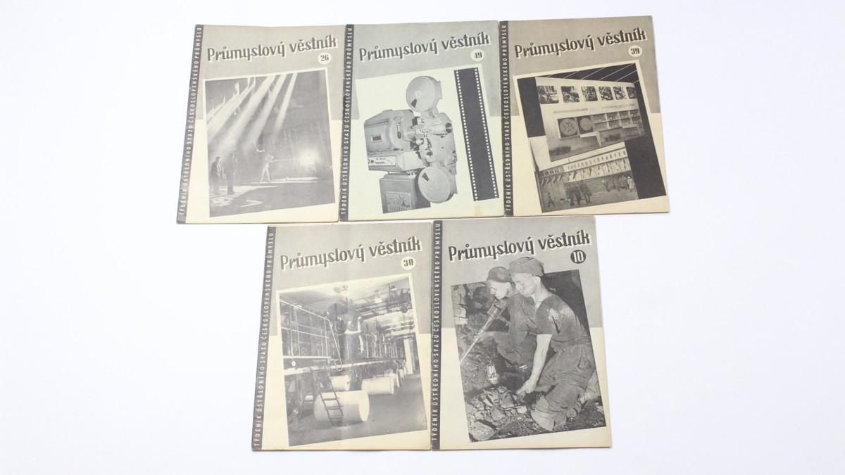 Súprava Časopisov, Priemyselný vestník, 5 ks - Starožitnosti a umenie