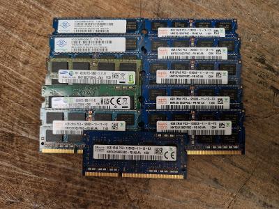 RAM 4GB SO-DIMM DDR3 - 1600MHz - Různé modely / operační paměť