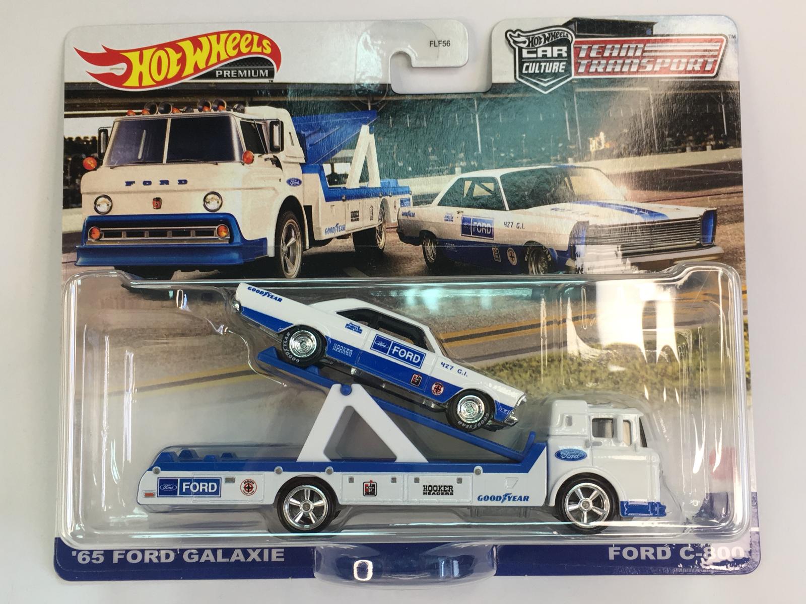 '65 Ford Galaxia + Ford C-800 - Hot Wheels Team Transport #38 - Zberateľské modely áut