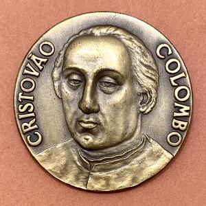 Ae medaile mořeplavec Cristovao Colombo, Portugalsko - Vzácná!