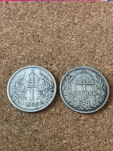 FJI 1893 + 1893kb Proste obe mincovne Nečistené !!!