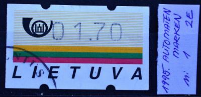 Litva-Lietuva,1995. Automaten marken, MiNr.1 / B-133d