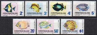 Vánoční ostrov-Korálové ryby 1968** Mi.23-26+29-31 / 29,40 €